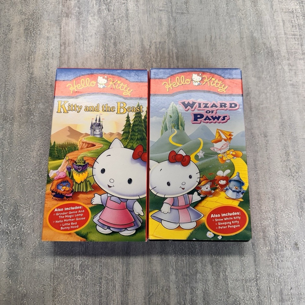 Hello Kitty VHS 2 Pack: Kitty and the Beast + Wizard of Paws